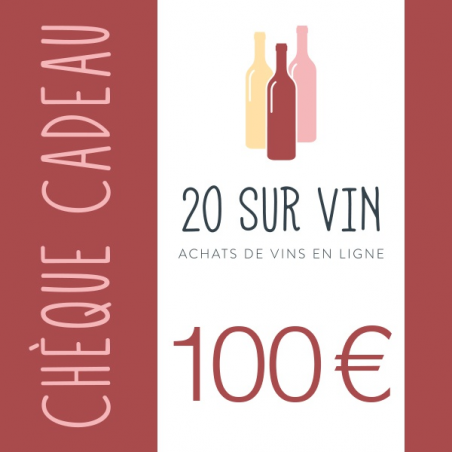 Chèque cadeau 100 EUR